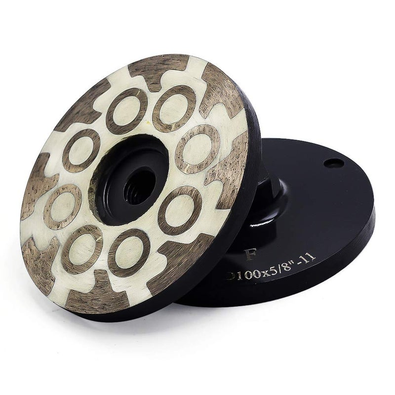 YIJING 4" Diamond Cup Wheel Resin Diamond Grinding Cup Wheel Fine Grit with Thread 5/8â€œ-11 for Grinding Stone Concrete and Tiles - Image 2